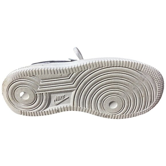 Nike Air Force 1 White Kids Model CZ1685-100 Size 1Y Swoosh Good Condition - Picture 6 of 7